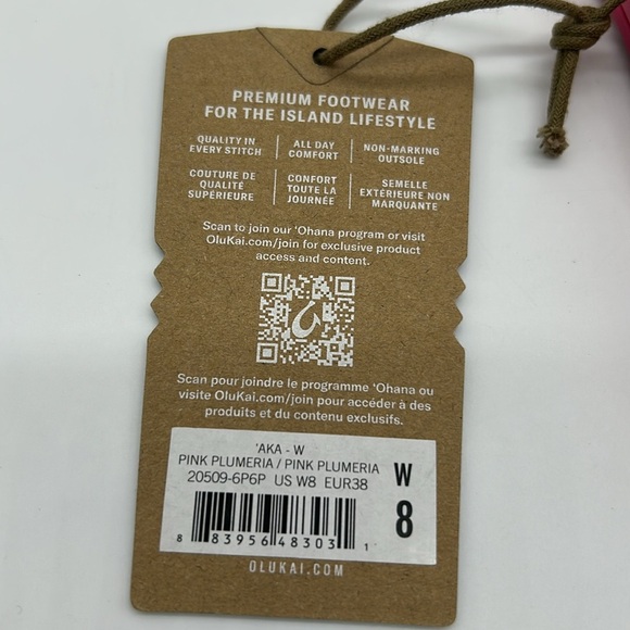 Olukai Women’s ‘Aka Sandals – Pink Plumeria | Size 8 (W8 / EUR 38) New With Tag - Picture 7 of 7